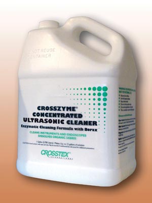 Crosstex Crosszyme® Enzymatic Presoak & Ultrasonic Cleaner, Citrus Scent, Gallon
