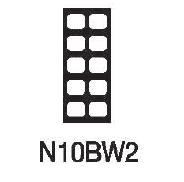 [N10BW2] TPC Notched Mounts Model N10BW2