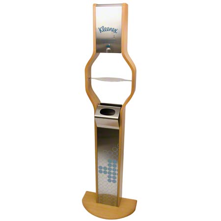 [37469] Kimberly-Clark Livewell® Refresh Stand Dispenser, Wood Grain