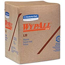 [47011] Kimberly-Clark Wypall® L20 Wipers, Tan, 12½" x 14.4", Quarterfold, 68/bx