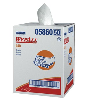 [05860] Kimberly-Clark Wypall® Professional Towels, White, Bath Size, 19½" x 42"