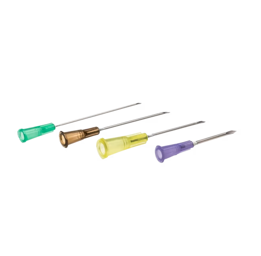 [303012] BD 25 Gauge x 1 inch Non-Sterile Regular Bevel Needles w/ Shields, 5000/Case