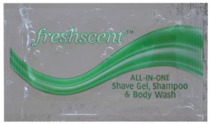 [SSBP] New World Imports Freshscent™ 3-in-1 Shampoo/ Shave Lotion/ Body Wash, .33 oz packet
