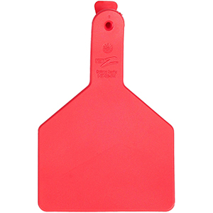 [9053217] Z Tags No-Snag Cow Ear Tags - Red Blank (100 Pack)