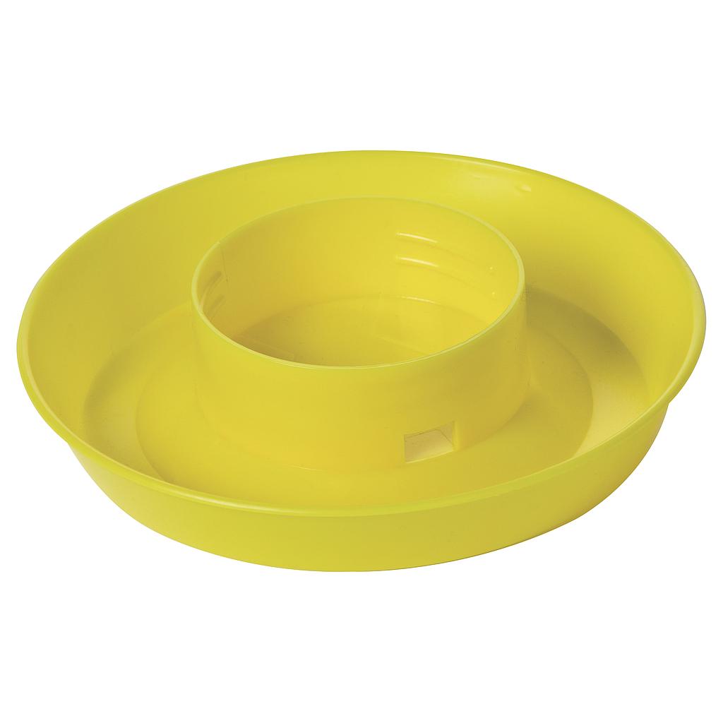 [740YELLOW] 1 Quart Screw-On Poultry Waterer Base