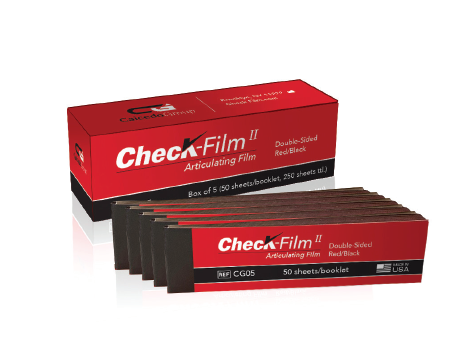 [CG05] Check-Film II, Booklets, Moisture-Resistant Articulating Film, Double-Sided, Red/Black