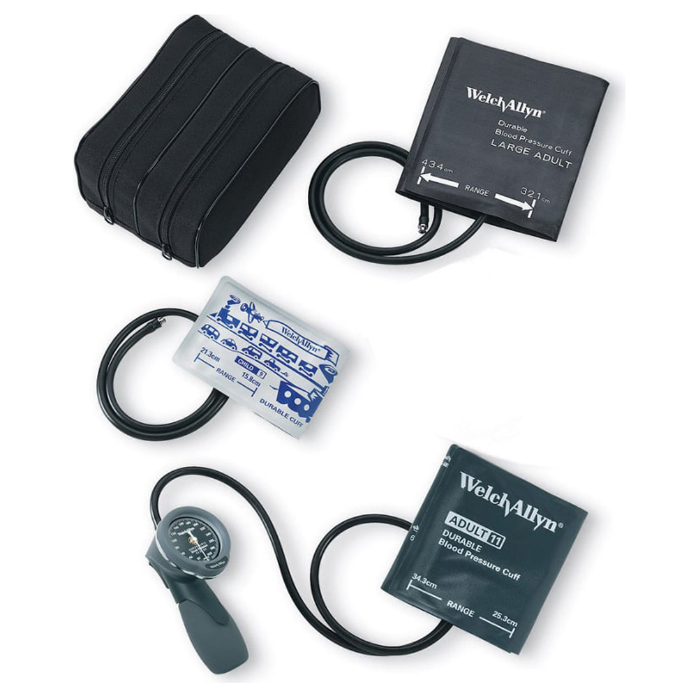 Welch Allyn Aneroid, DS66 Trigger, Family Kit with Two Piece Child Cuff