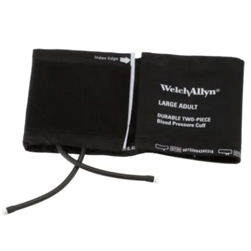Welch Allyn Adult Large Reusable Blood Pressure Cuff with 2-Tube, Female Subminiature Connectors for Spot Vital Signs LXI Monitor