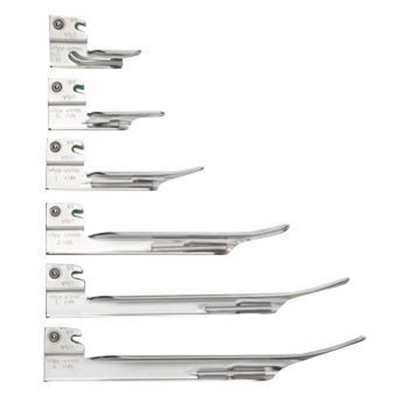 Welch Allyn Fiber Optic Miller Laryngoscope Blades, Size 00