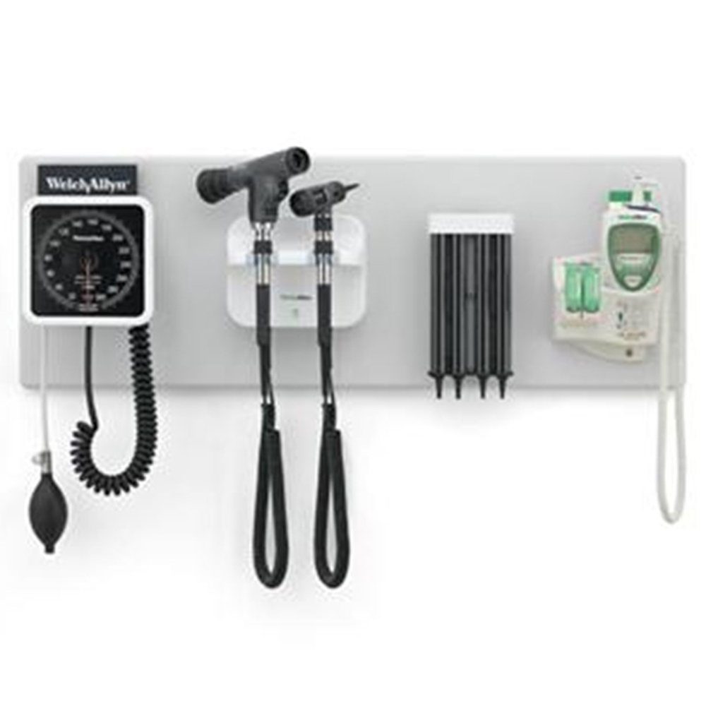 Welch Allyn Green Series 34 inch Wall-Mount Panel for 777 Integrated Diagnostic Systems w/Spot Vital Signs Device