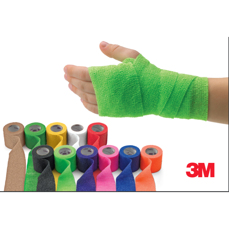 3M Health Care Coban Latex Free Self-Adherent Wrap with Hand Tear, 48/Case