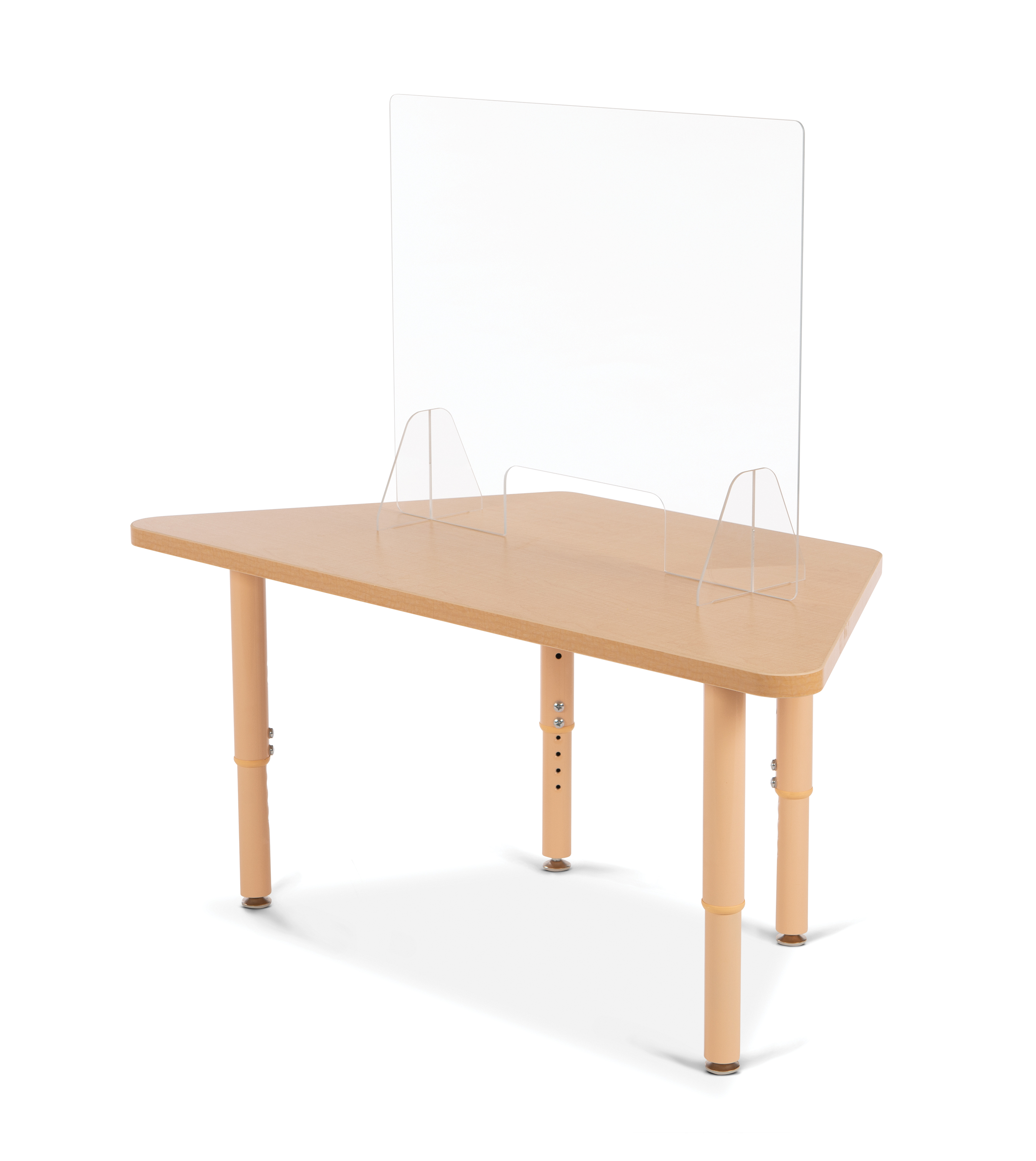 Jonti-Craft® See-Thru Table Divider Shields - 2 Station with Opening - 23.5" x 8" x 23.5"