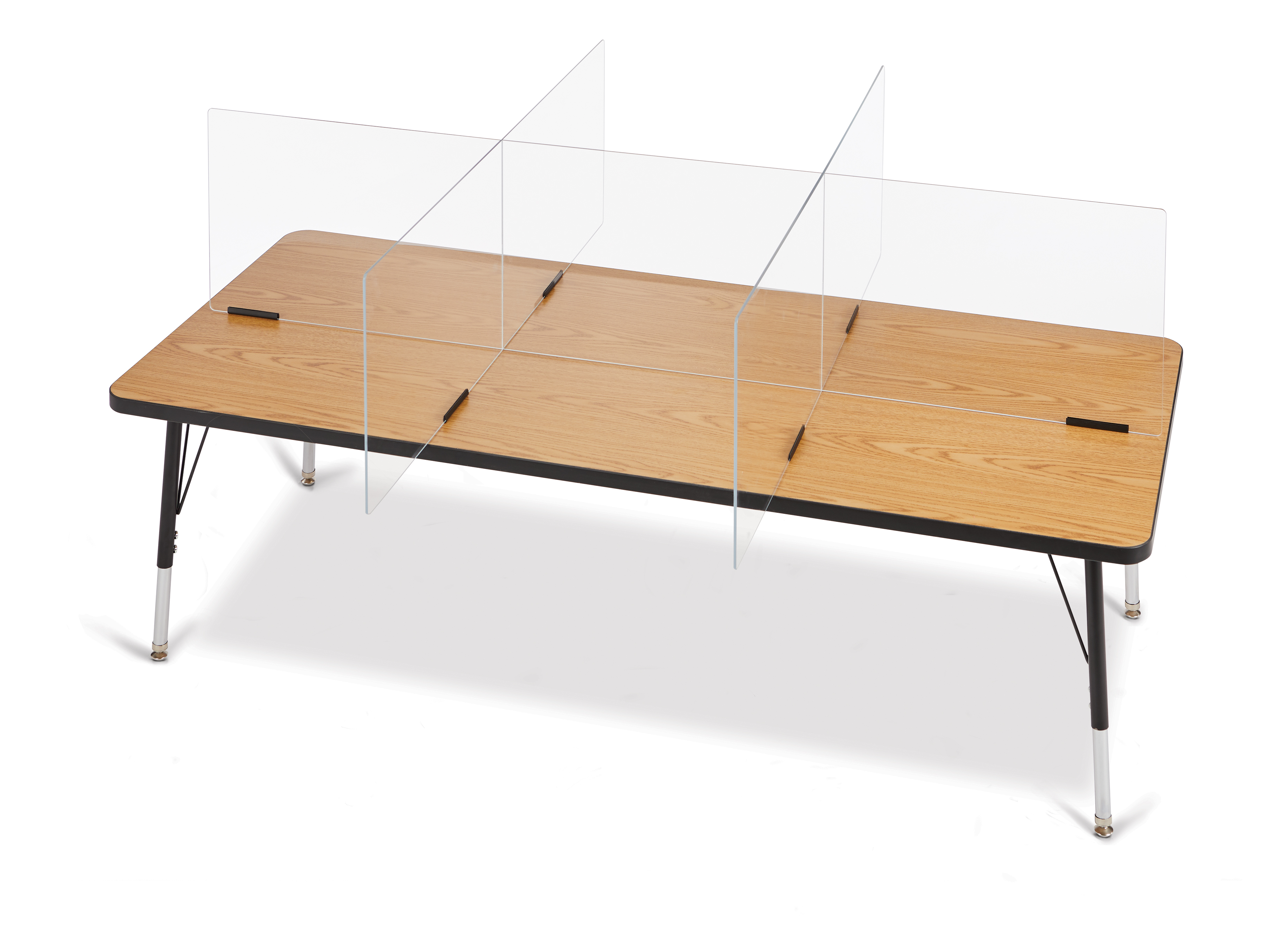 Jonti-Craft® See-Thru Table Divider Shields - 6 Station - 58.5" x 47.5" x 16"