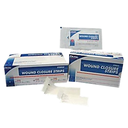 Dukal 1/4 x 4 inch Non-Sterile Wound Closure Strips, 500/Pack