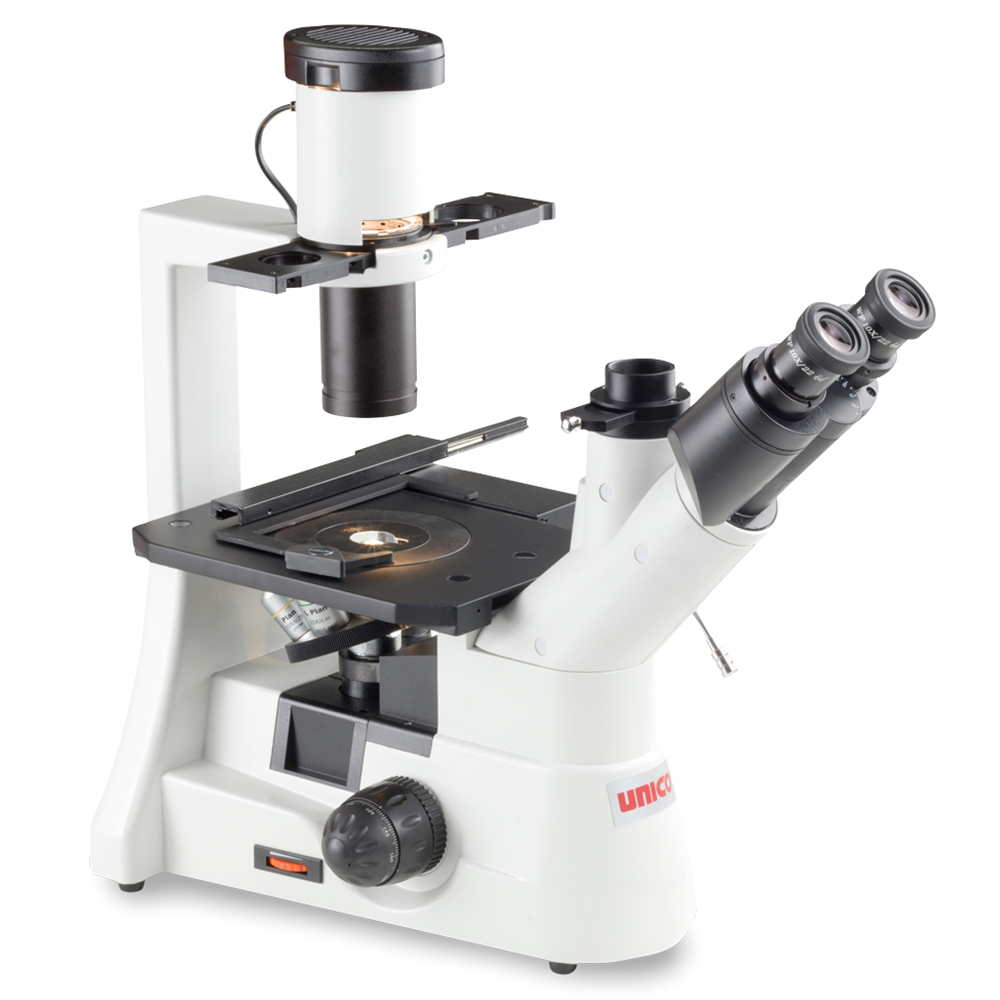 Unico Trinocular 10X Widefield Eyepiece 4X 40X LWD and 10XPH 20XPH LWD Plan for IV950 Series Microscope