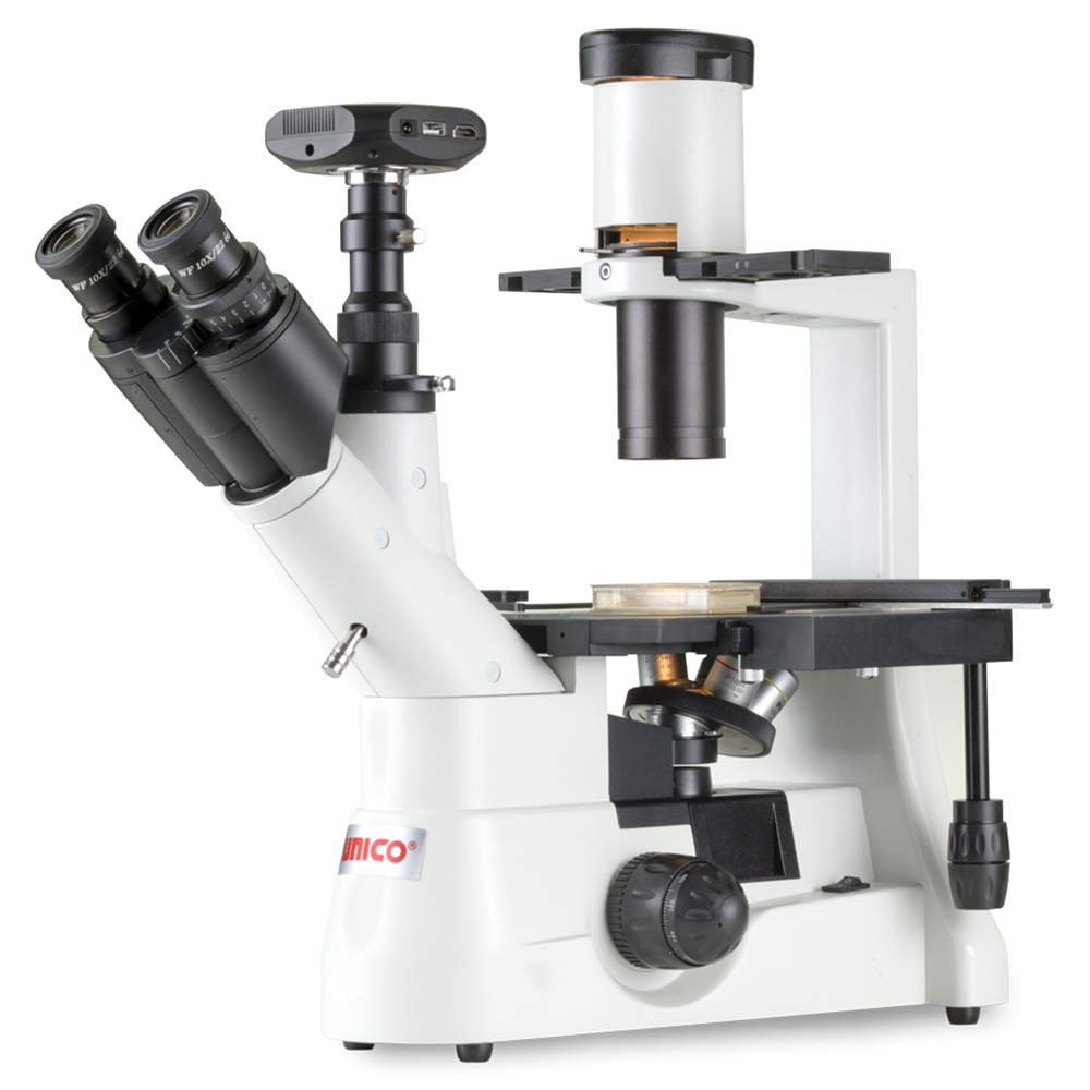 Unico Binocular 10X Widefield Eyepiece 4X 40X LWD and 10XPH 20XPH LWD Plan for IV950 Series Microscope