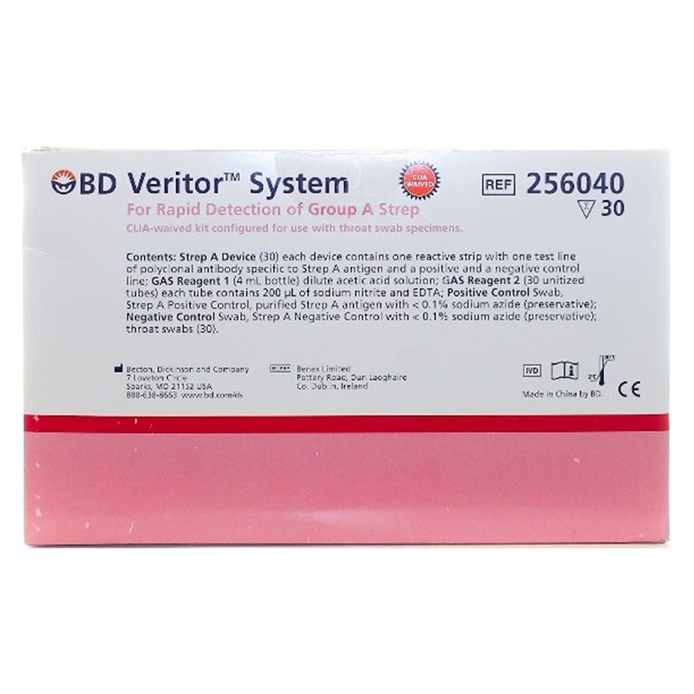 BD Veritor CLIA-Waived for Group A Strep Kit, 30/Pack