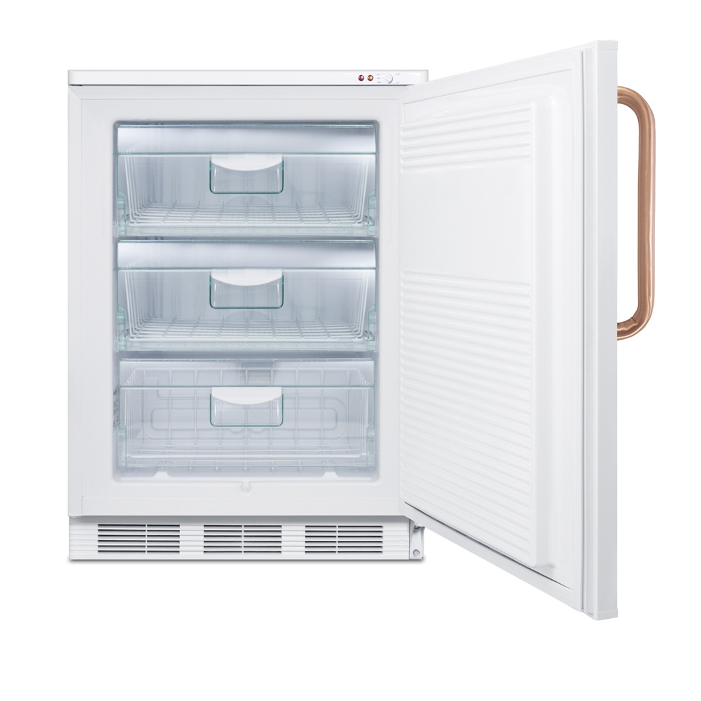 24" Wide All-Freezer with Antimicrobial Pure Copper Handle