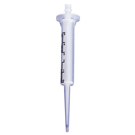 Globe Scientific 5 ml Dispenser Syringe Tip for Diamond RV-Pette Pipettor, 100/Box