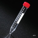 Globe Scientific 15 ml AC Sterile Racked Centrifuge Tube w/ Separate Red Screw Cap, 500/Case