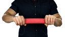 Fabrication CanDo Twist-n-Bend 12 inch Light Flexible Hand Exercise Bar, Red