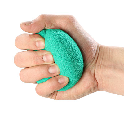 Fabrication CanDo 3.5 inch Memory Foam Medium Hand Squeeze Ball, Green