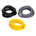 Fabrication CanDo 6 ft Latex Free Difficult Exercise Tubing w/ PEP Pack, Assorted Color, 3 Pieces/Pack