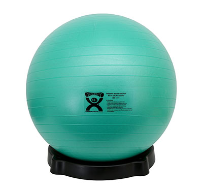 Fabrication CanDo Small Plastic Deluxe Stabilizer Base for 45 cm - 75 cm Inflatable Exercise Ball