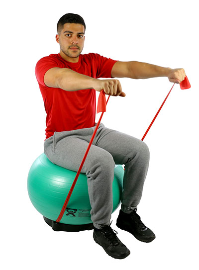 Fabrication CanDo Small Plastic Deluxe Stabilizer Base for 45 cm - 75 cm Inflatable Exercise Ball
