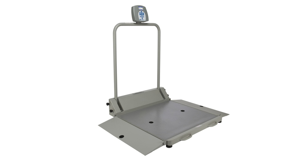 Health O Meter Professional 454 kg Digital Wheelchair Dual Ramp Scale Kilograms Only w/ Large Platform
