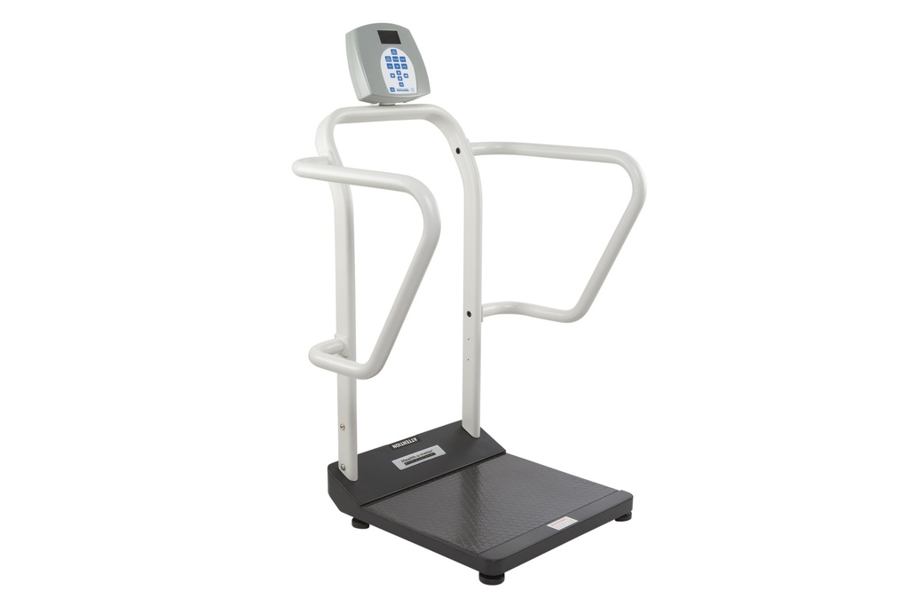Health O Meter Professional 454 kg Digital Platform Scale Kilograms Only w/ Extra Wide Handrails