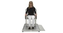 Health O Meter Professional 454 kg Digital Wheelchair Ramp Scale Kilograms Only w/ Fold-Away Seat
