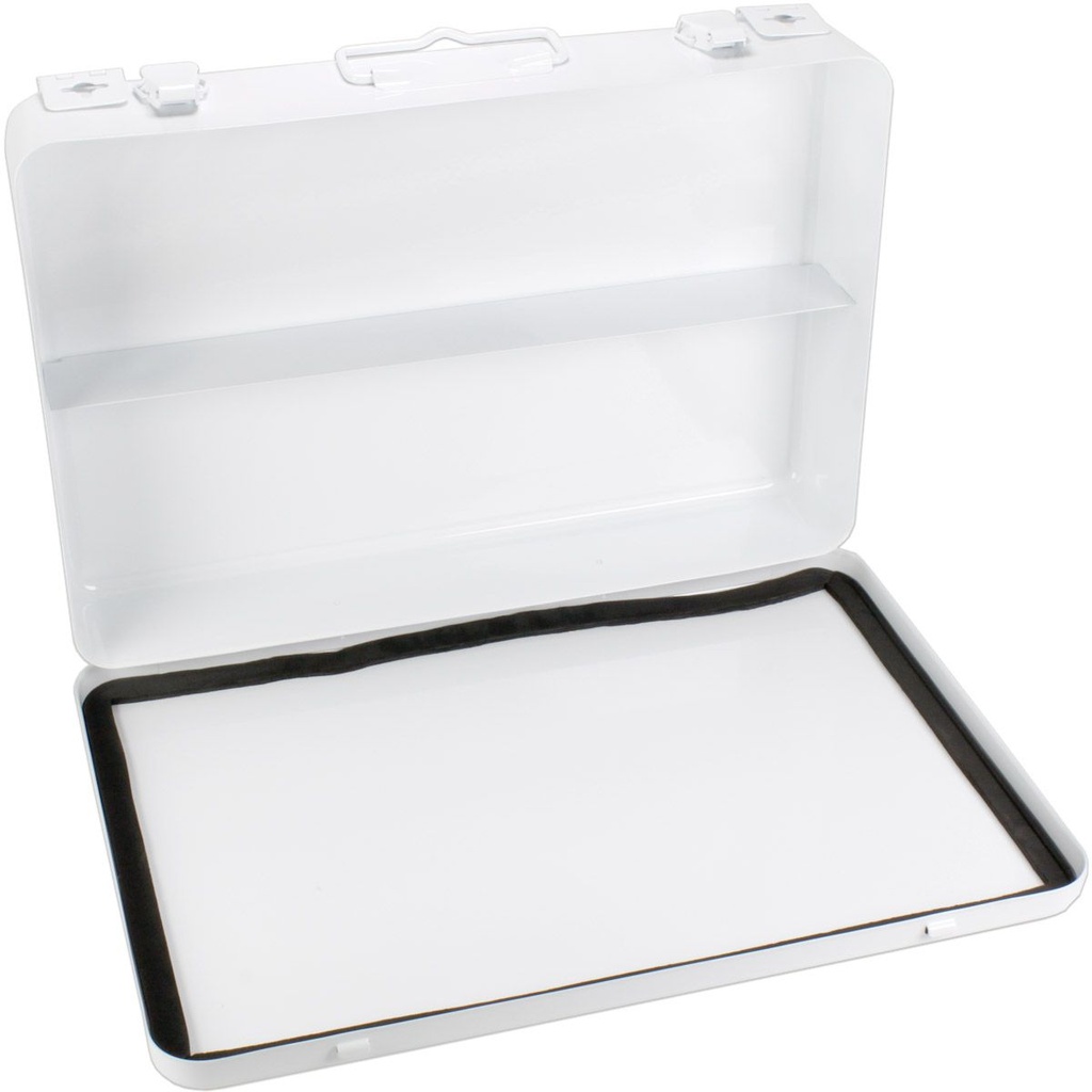First Aid Only Weatherproof Horizontal Metal Case with 1 Shelf & Gasket, 36/Unit
