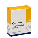 First Aid Only 2 inch x 2 inch Sterile Gauze Pad, 20/Box