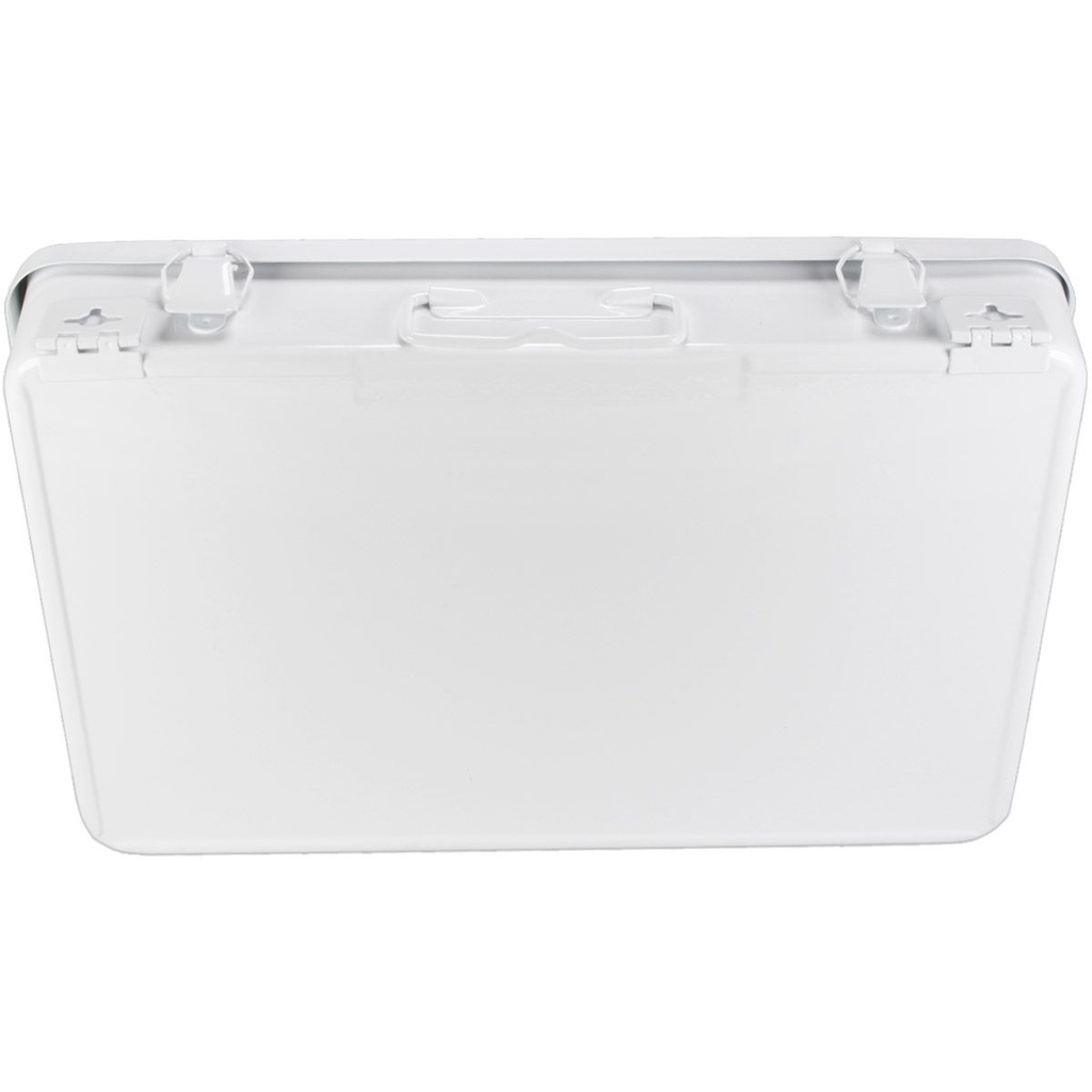 First Aid Only Weatherproof Horizontal Metal Case with 1 Shelf & Gasket, 36/Unit
