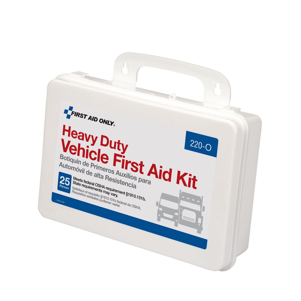 First Aid Only 25 Person Vehicle First Aid Kit with Plastic Case