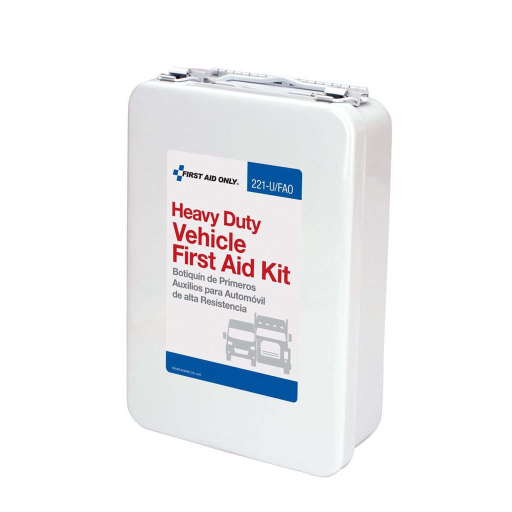 First Aid Only 25 Person Vehicle First Aid Kit with Metal Case