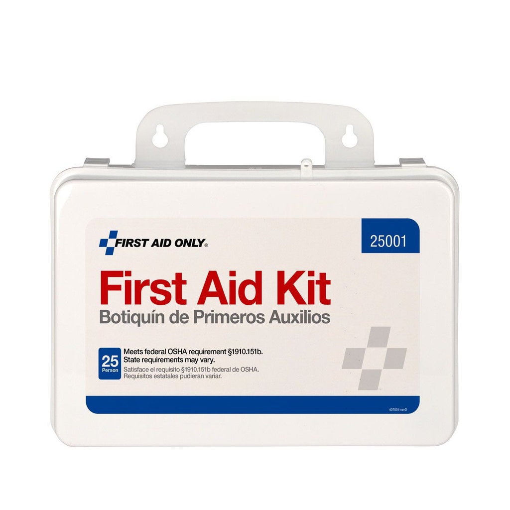First Aid Only 25 Person Home/Office/Auto First Aid Kit with Plastic Case