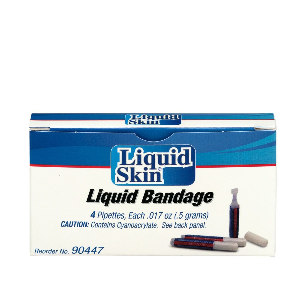 First Aid Only Liquid Skin Bandage, 4/Box
