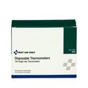 First Aid Only Disposable Thermometer, 100/Box