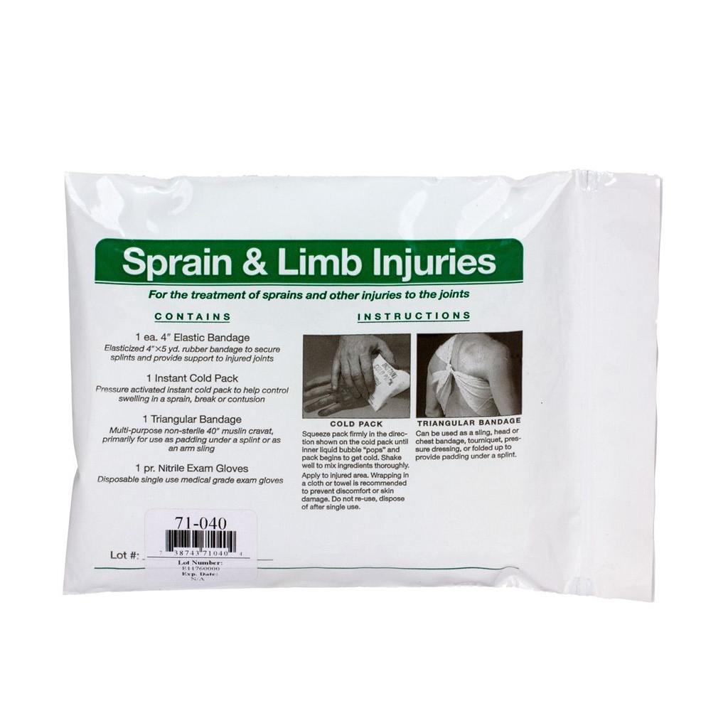 First Aid Only 5 Piece Sprain Treatment First Aid Triage Kit with Plastic Bag