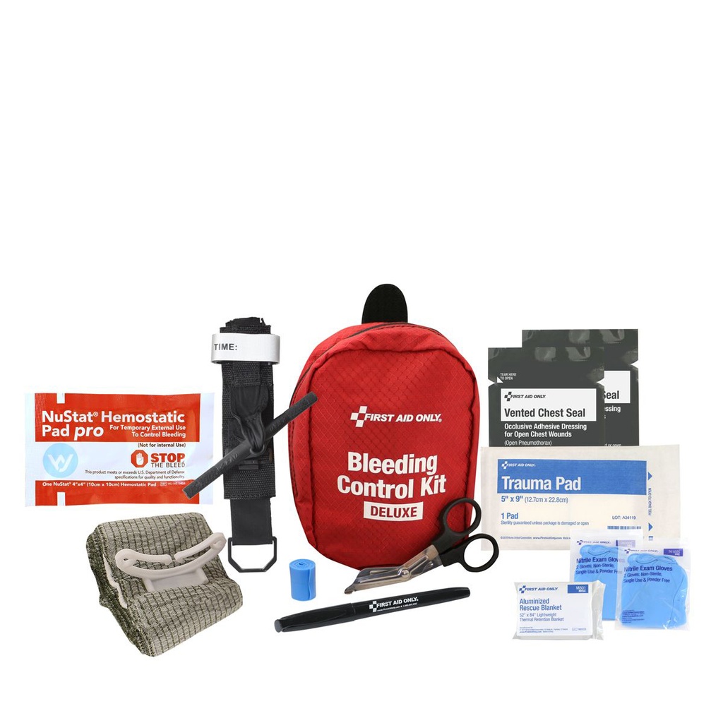 First Aid Only SmartCompliance Deluxe Pro Complete Bleeding Control Cabinet