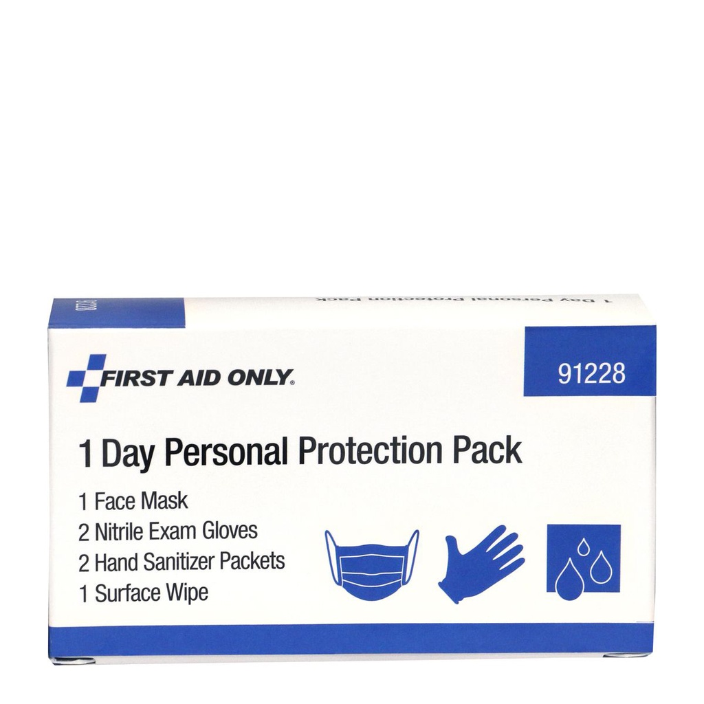 First Aid Only 1-Day Personal Protection Pack, 30/Case