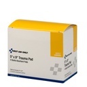 First Aid Only 5 inch x 9 inch Trauma Pad, 4/Box
