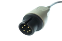 ECG Trunk Cable, 3 Lead, Philips Compatible w/ OEM: 453561432691 (10ft), 453561227251, CB-81320R, CB-81320R-S, CB-81355, AA2320, 590405, 590415, 590406, KCC009 (10ft), KCC003 (This option has resistors), and 43320 