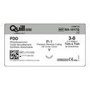 Surgical Specialties Quill 3-0 7 cm Polydioxanone Absorbable Suture with Needle and Violet, 12 per Box
