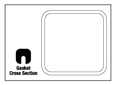 Door Gasket (20" x 20" - 25.10" OD)