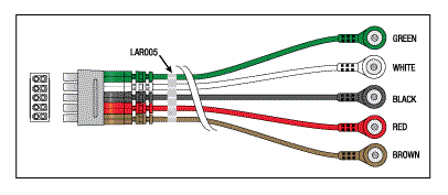5 Leadwire Set w/ Combiner - 30" Multi-Link/Snap