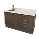 DuraPro Elite Side Treatment 56.7" Console - Right Drawers - Sink Left