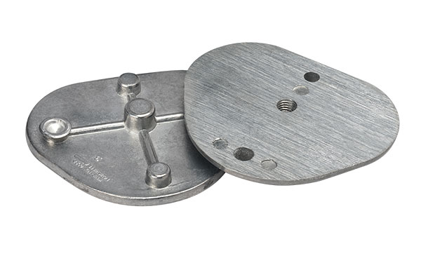 Whip Mix - 8580 Metal Mounting Plates, Standard (1 Pair)
